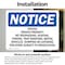 Signmission Posted Private Property No Trespassing OSHA Notice Sign, Vinyl Decal, 10in W x 7in L, 2PK OS-2PACK-NS-D-710-L-17730 - alternate 5